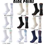 9 Pairs Men Compression Crew Running Socks Athletic Socks