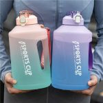 Extra Large Capacity  Cup With Straw Fitness Sports